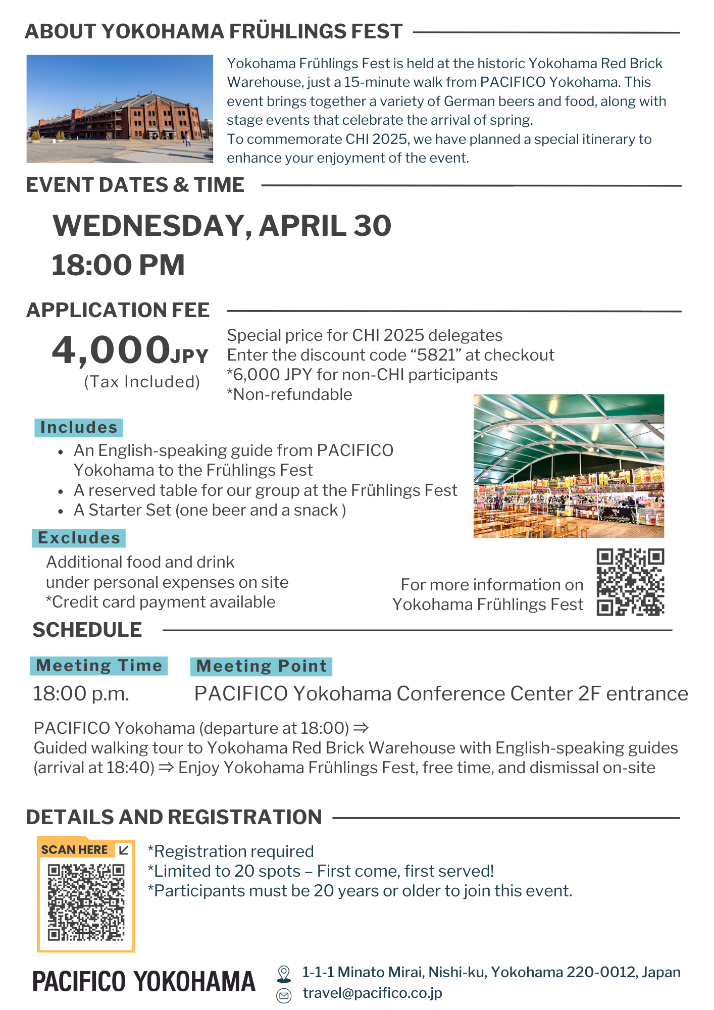 【April 30, 2025】Explore Yokohama: Waterfront Walk & Frühlings Fest at the Yokohama Red Brick Warehouse